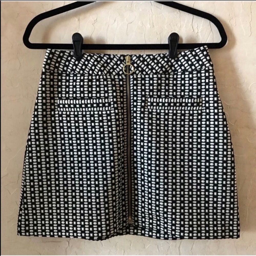 NWOT Express High Waisted A-Line Skirt with zip